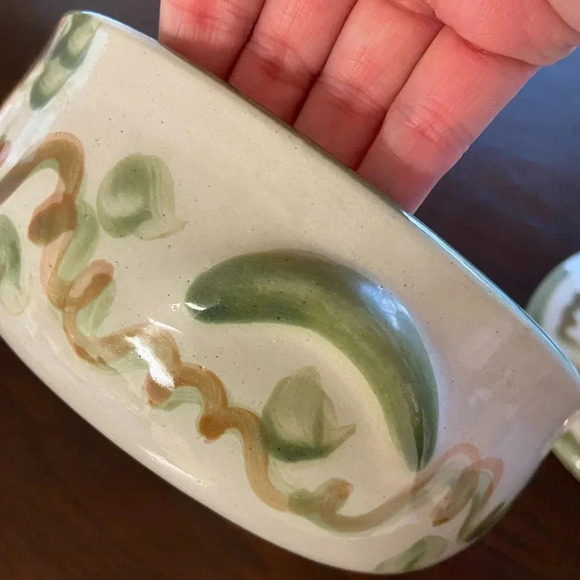 Vintage Louisville Pottery JOHN B. TAYLOR CERAMICS  LG COVERED Casserole HARVEST - Picture 9 of 15